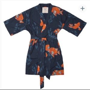 California Cowboy El Garibaldi Robe Garibaldi Fish Farallon Navy Blue S/M